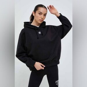 Adidas | Adicolor Essentials Boyfriend Classic Black Hoodie for Women